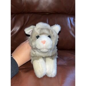 Animal Alley Plush Cat Kitten Gray White Tabby Stuffed Animal Toy
